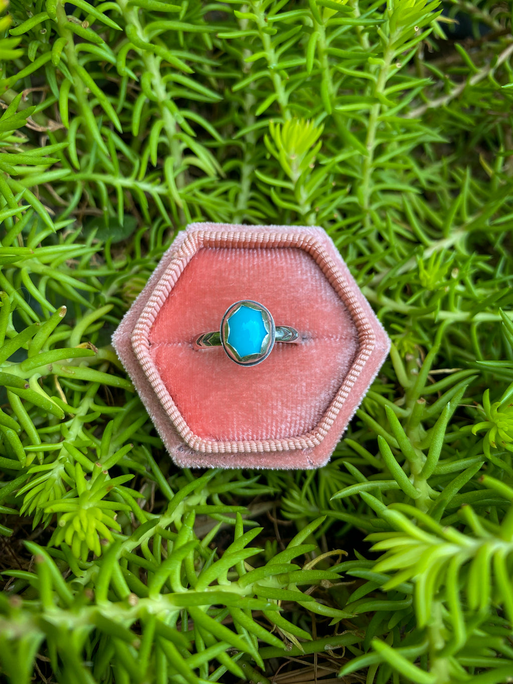 The Tiny Turquoise Ring - Size 6.25