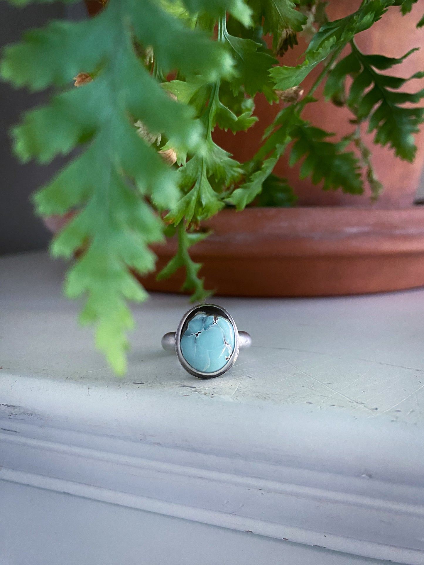 Poseidon Variscite Ring - Size 5.75